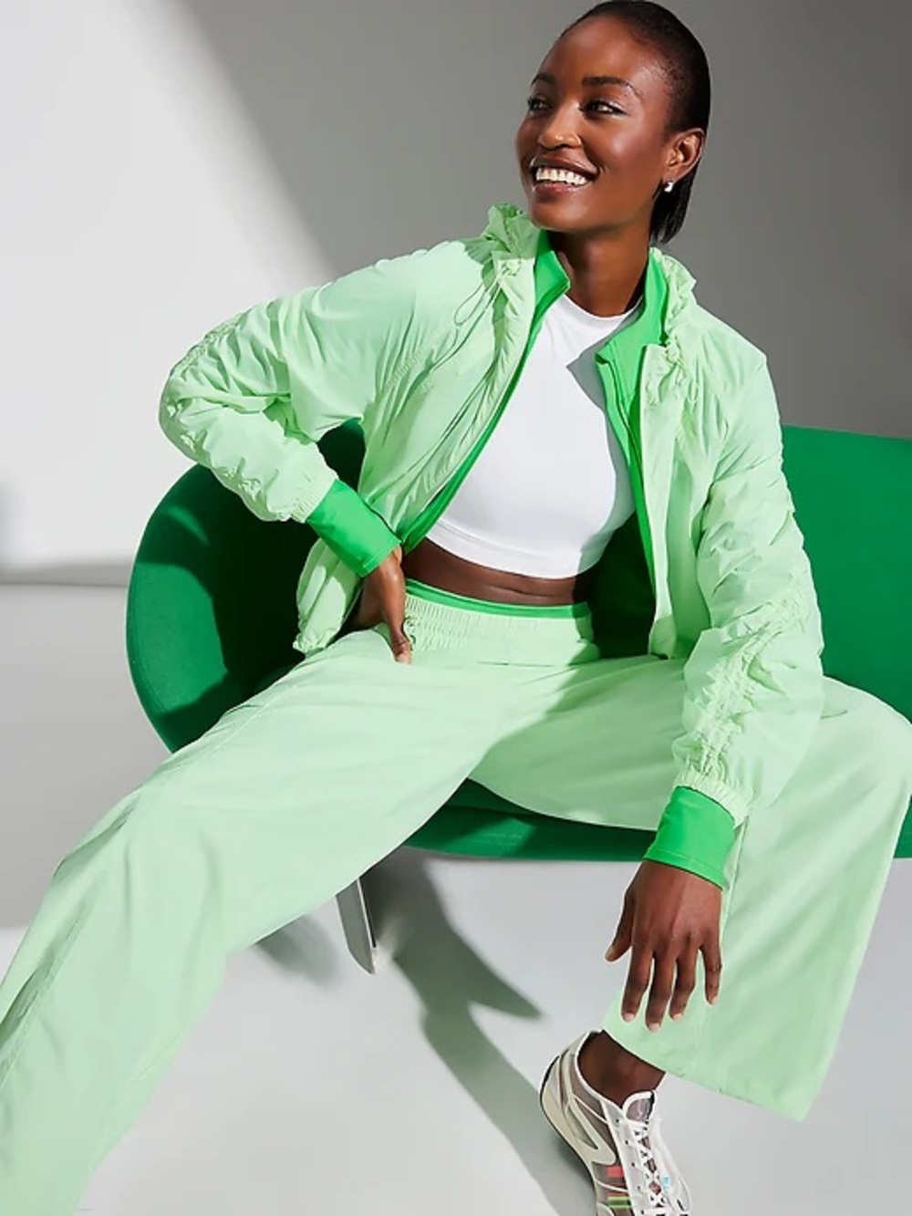 Cascade Mint High Rise Cargo Pants